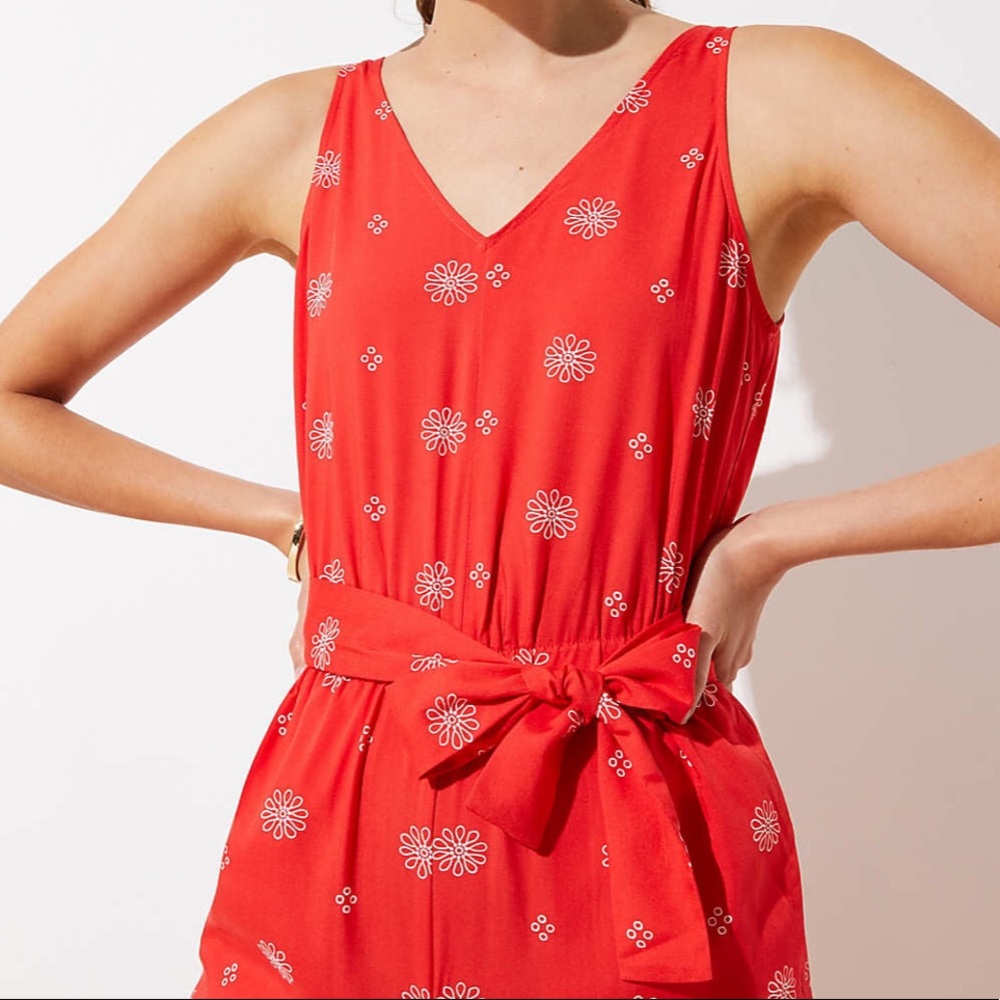Loft wide leg jumpsuit - Picture 2 of 5